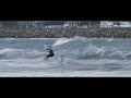 Strapless kitesurfing in Wellington, New Zealand