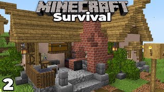 Building with fWhip S2 : Village Blacksmith + RAID #2 Minecraft 1.14 Survival Let's Play