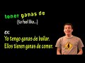 This video lesson covers the verb 'tener' (to have) and some useful phrases that we use with this verb: 1) tener que 2) tener ganas de 3) tener # años Rate this video if it was helpful! Also, let me know if you have any questions/comments/suggestions. Thanks for watching! For more free Spanish video lessons, word banks and verb conjugation charts, visit www.senorjordan.com