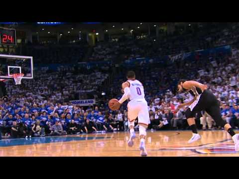 Video: Russell Westbrook Picks Parker's Pocket for the Nasty Smash