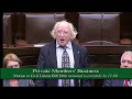 michael d. higgins td speaking on the civil unions bill