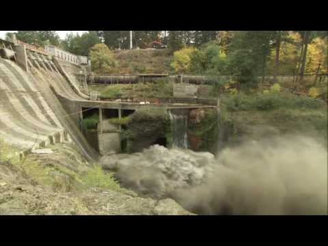 DAM - The Condit dam was breached today, allowing the reservoir behind it, Northwestern Lake, to drain into the White Salmon River. The dam's fall will unleash one...