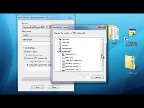 how to make ms dos bootable usb