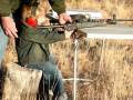 Jonathan shooting a Keltec .40