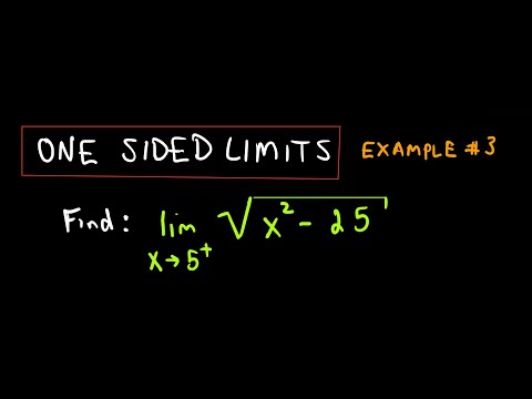 how to prove one sided limits