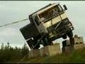 Volvo truck rollover test 1