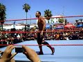 WWE Summerfest event, Sat 8/9 , Venice Beach CA. 1st Match, Chavo Guerrero vs Funaki