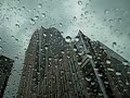 Severe Thunderstorm in uptown charlotte.