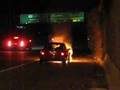 Mini Cooper S on fire