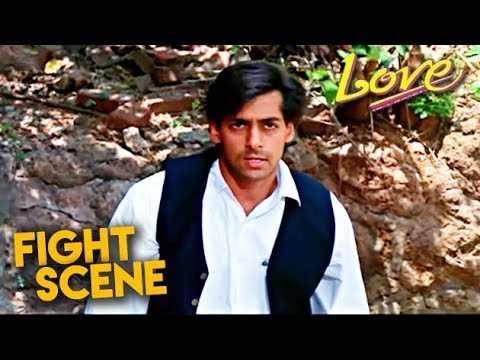 Salman Khan Fight Scene | Love Hindi Movie | Revathi | HD