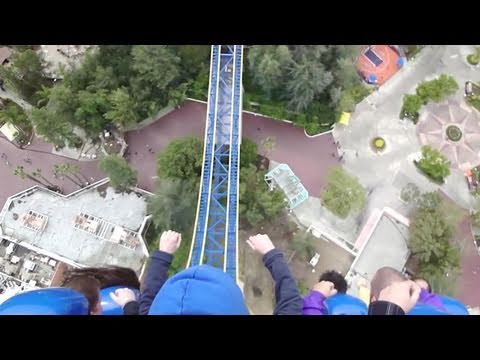 Superman: Escape from Krypton (HD POV) Six Flags Magic Mountain
