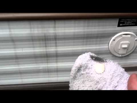 how to clean black streaks off rv