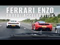 Ferrari Enzo brutal acceleration
