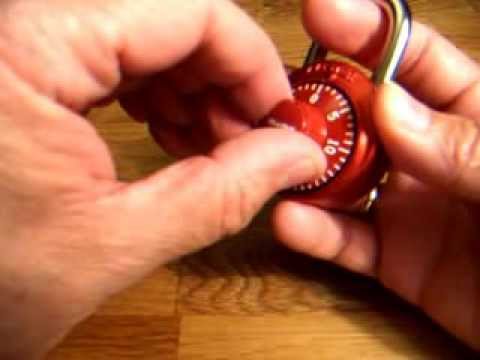 how to open combination lock