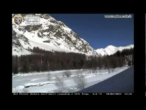 Courmayeur - Val Ferret - Timelapse Febbraio 2013 