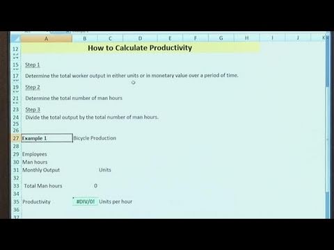 how to measure productivity