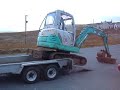 How to off load a mini excavator