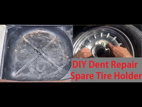 Fixing Car Dents Repair Video DIY Auto Body Spare Tire Fit Mercedes Fix