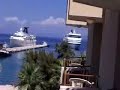 www.kusadasifans.com ...a ship sailing away from Kusadasi harbor August 2006