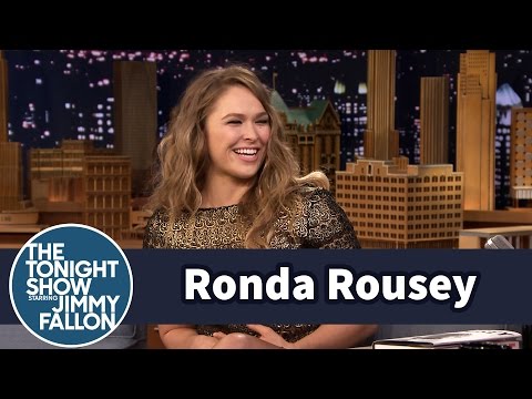Ronda Rousey Arm-Barred Jimmy Fallon On The Tonight Show