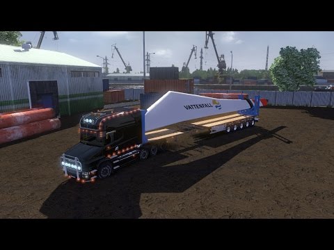 Mod Review 1 : Euro truck Simulator 2 Scania T et Convoi exceptionnel