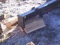 Splitting Wood With Skid Loader Splitting Wood With Skid Loader