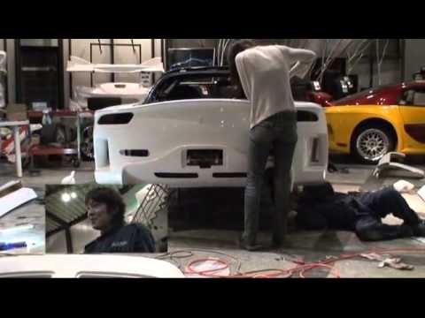 RX-7 Veilside body kit installation