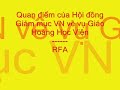 Quan điểm của Hội đồng Giám mục VN về vụ Giáo Hoàng Học Viện