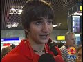 Llegada de la selección a Barajas