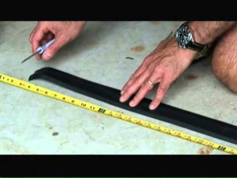 how to seal garage door bottom