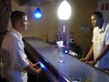 Glass of water bar trick