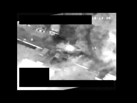 LIBYA, 2011! RAF Tornado Destroys Pro-Gadaffi Tank with Brimstone Missile!