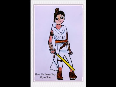 video-linktoworks-How To Draw Rey Skywalker From Star Wars