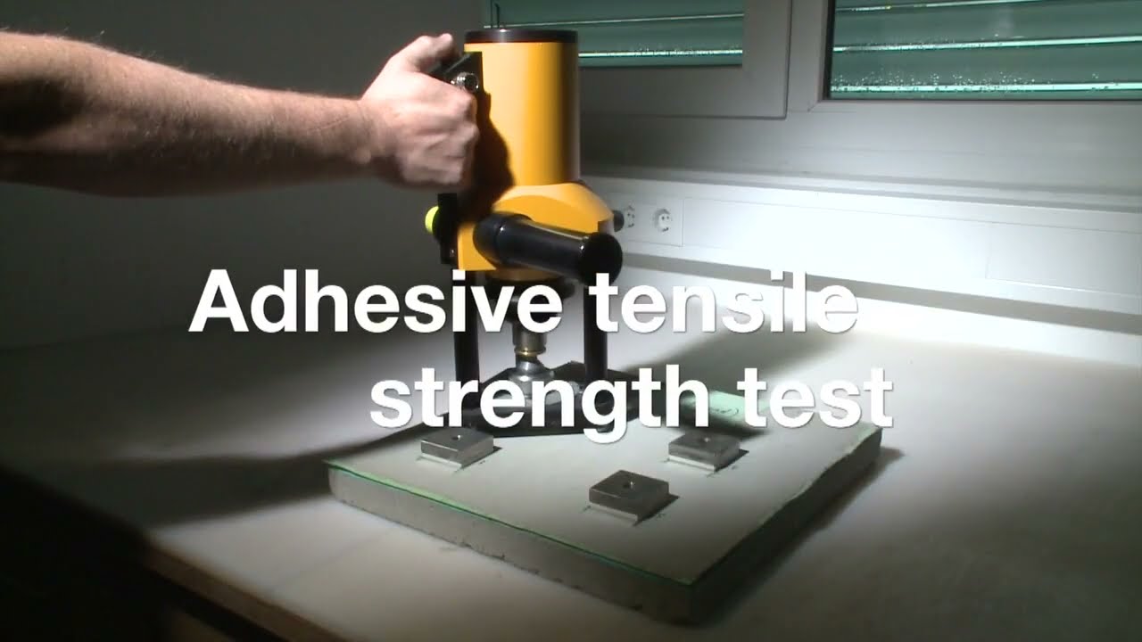 Adhesive tensile strength test