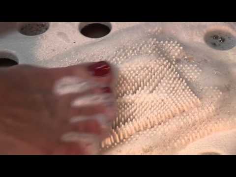 Zehenflosse, eine Duschmatte für saubere Füße