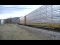 CSX AutoRack Train(NICE HORN)