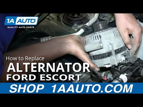 How To Install Replace Engine Alternator 1998-2003 Ford Escort ZX2