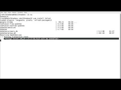 how to telnet in linux