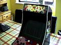 hi all, this is my 1st homemade arcade machine consisting of an old acer laptop with a faulty screen which i removed and used the remaining laptop as the backbone for this build, the construction consists of the following: acer laptop running windows vista 17