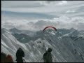 Paragleiter am Nebelhorn im Winter - M�rz 2008