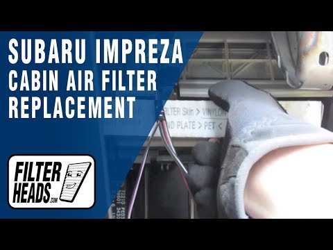 Cabin air filter replacement- Subaru Impreza