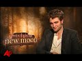 The cast of Twilight Saga: New Moon Robert pattinson, Kristen Stewart and Taylor Lautner talk new Moon*
