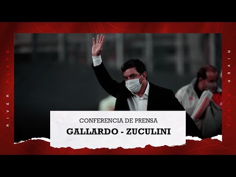  Marcelo Gallardo y Bruno Zuculini, en conferencia de prensa