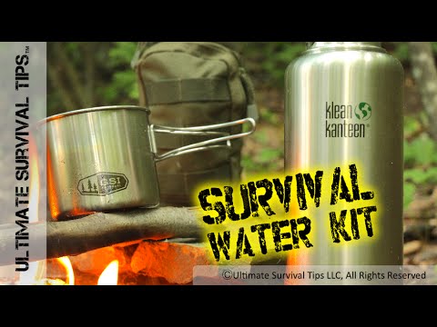 NEW! Survival Water & Filter Kit for Bug Out - EDC - Emergency - Sawyer / Klean Kanteen / GSI