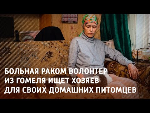 Больная раком волонтер из Гомеля ищет хозяев для своих домашних питомцев из хосписа видео