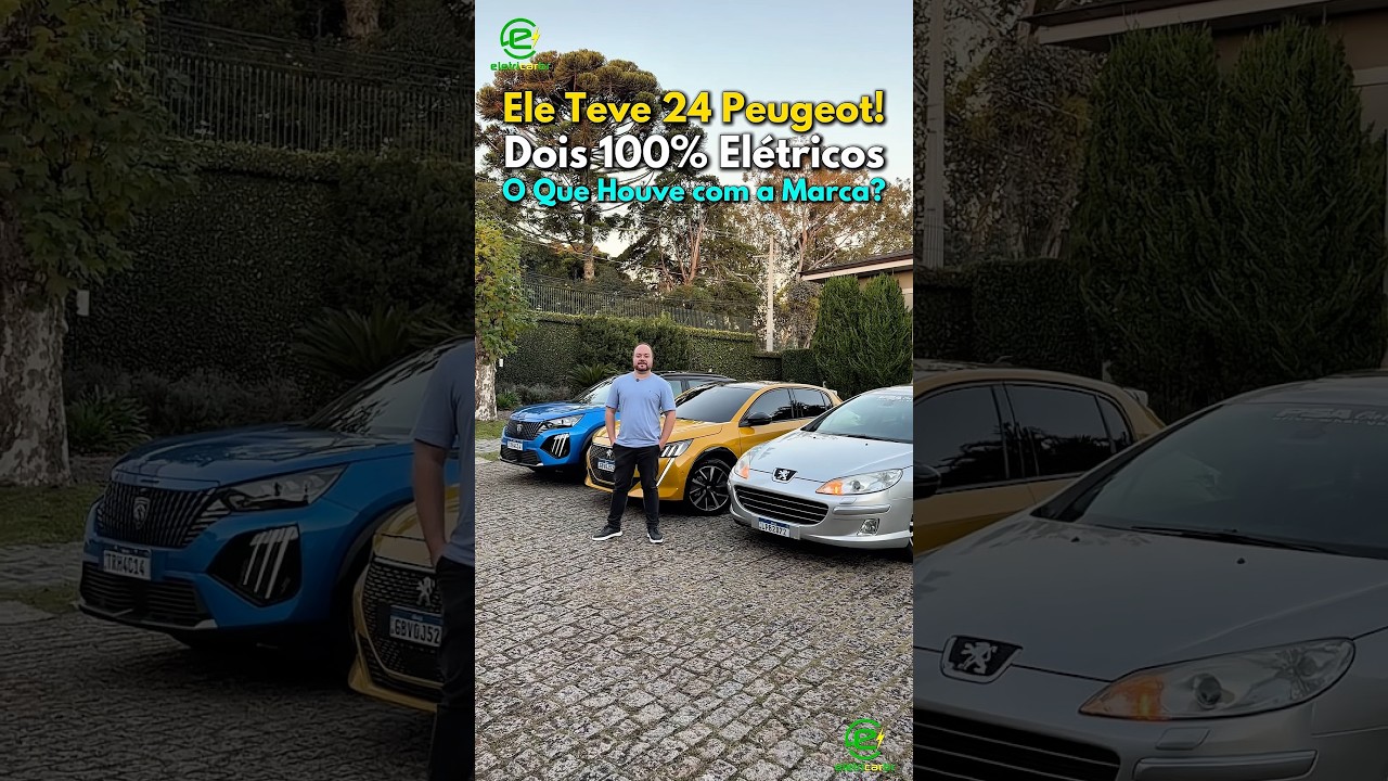 Ele teve 24 Peugeot, em que 2 são Elétricos! O que Houve?