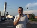 video sulle strisce mancanti nella rotonda davanti a cristo risorto.