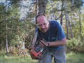 Mon premier travail � la tron�onneuse