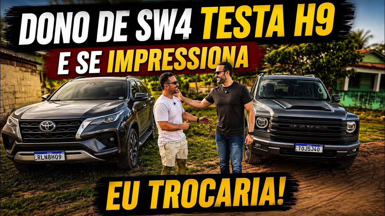 DONO DE SW4 TESTA O HAVAL H9 E SE RENDE: " EU TROCARIA"
