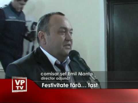 Festivitate fără… fast